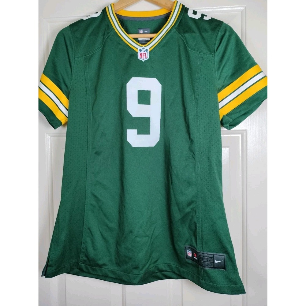 Nike Green Bay Packers NFL On Field Jersey #9 Green Women's Size Large L